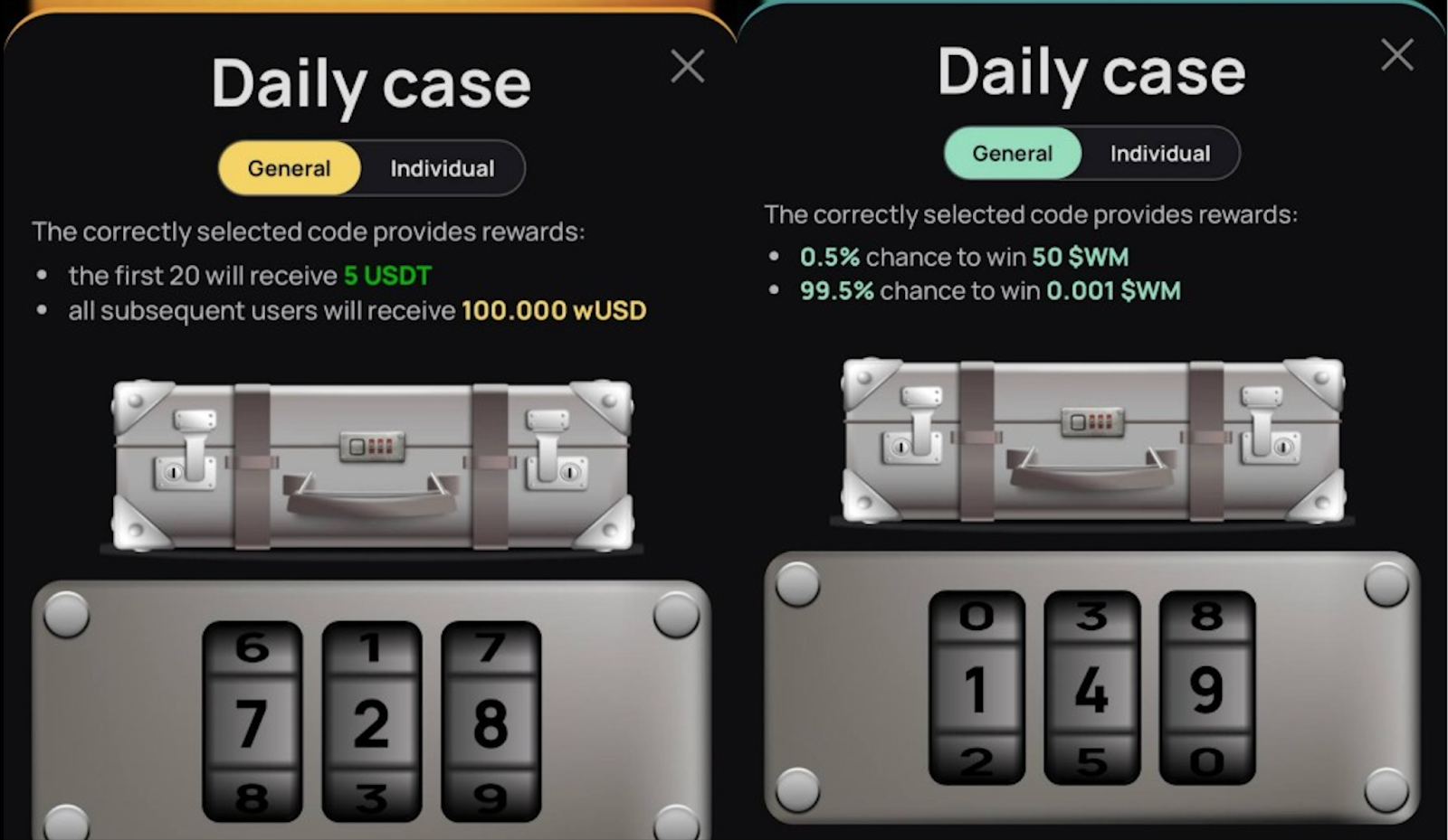 WeMine код сегодня