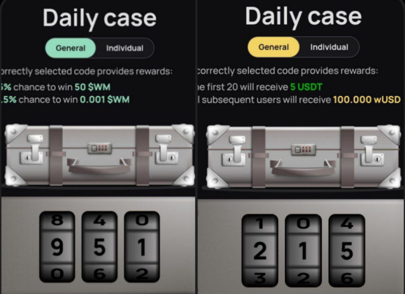 WeMine код сегодня