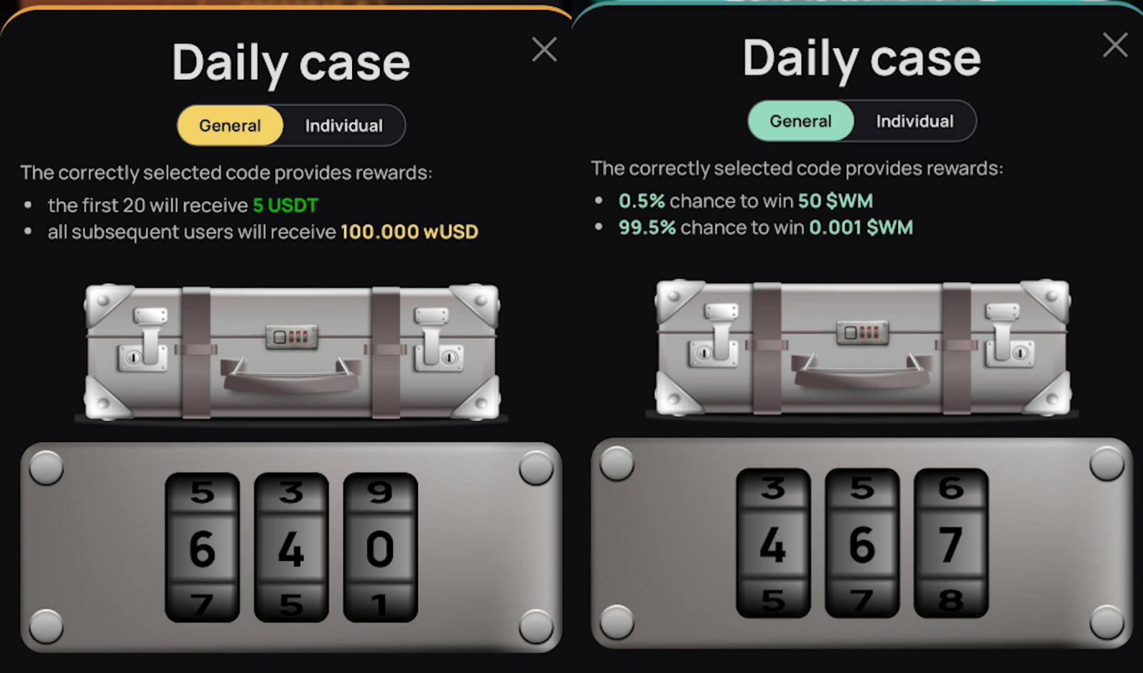 WeMine код сегодня