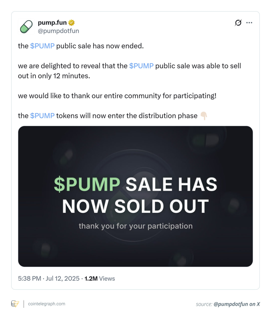 Скорость, хайп и FOMO: как Pump.fun продала токены на $500 млн