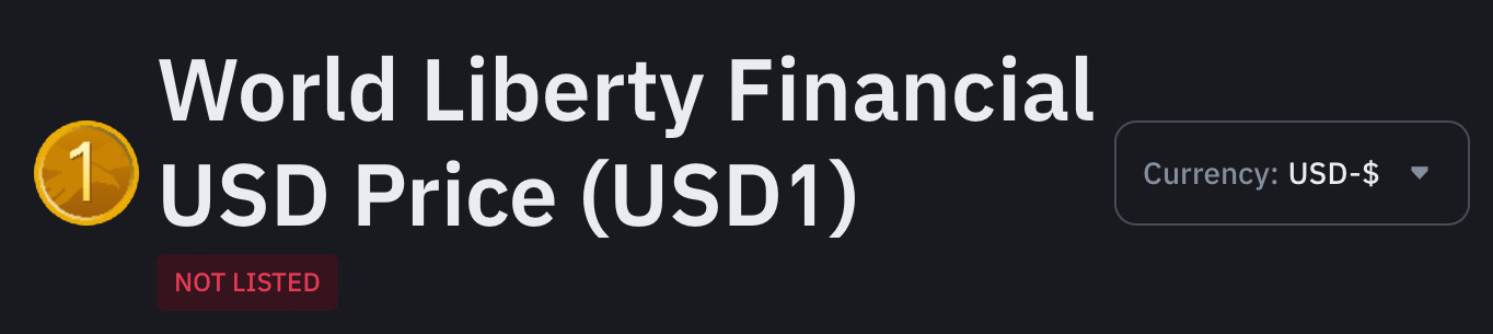 Observers speculate this is USD1’s new logo. 