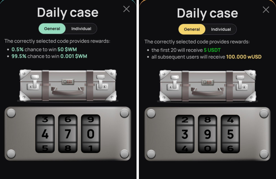 WeMine код сегодня