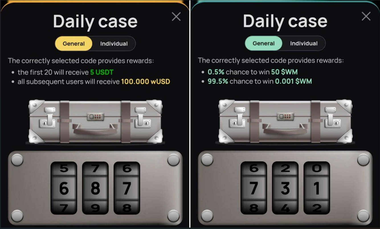 WeMine код сегодня