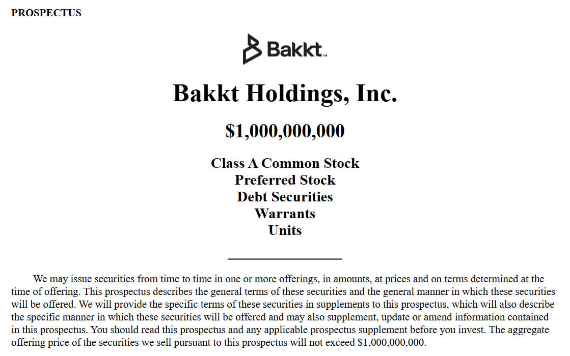 Bakkt собирается вложить $1 млрд в биткоин и цифровые активы