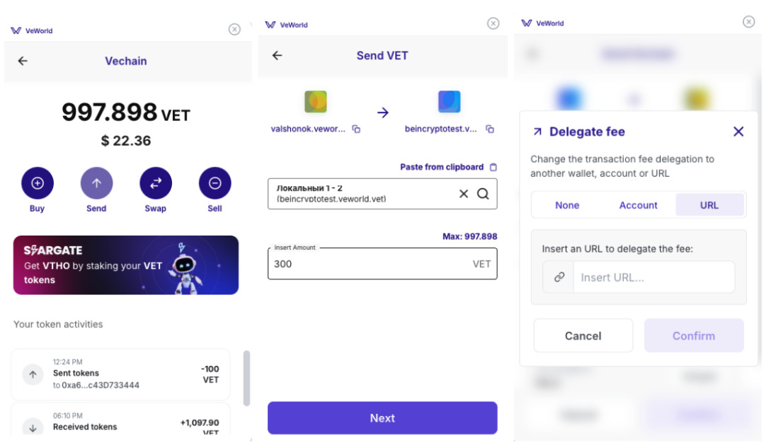 vechain-crypto-wallet