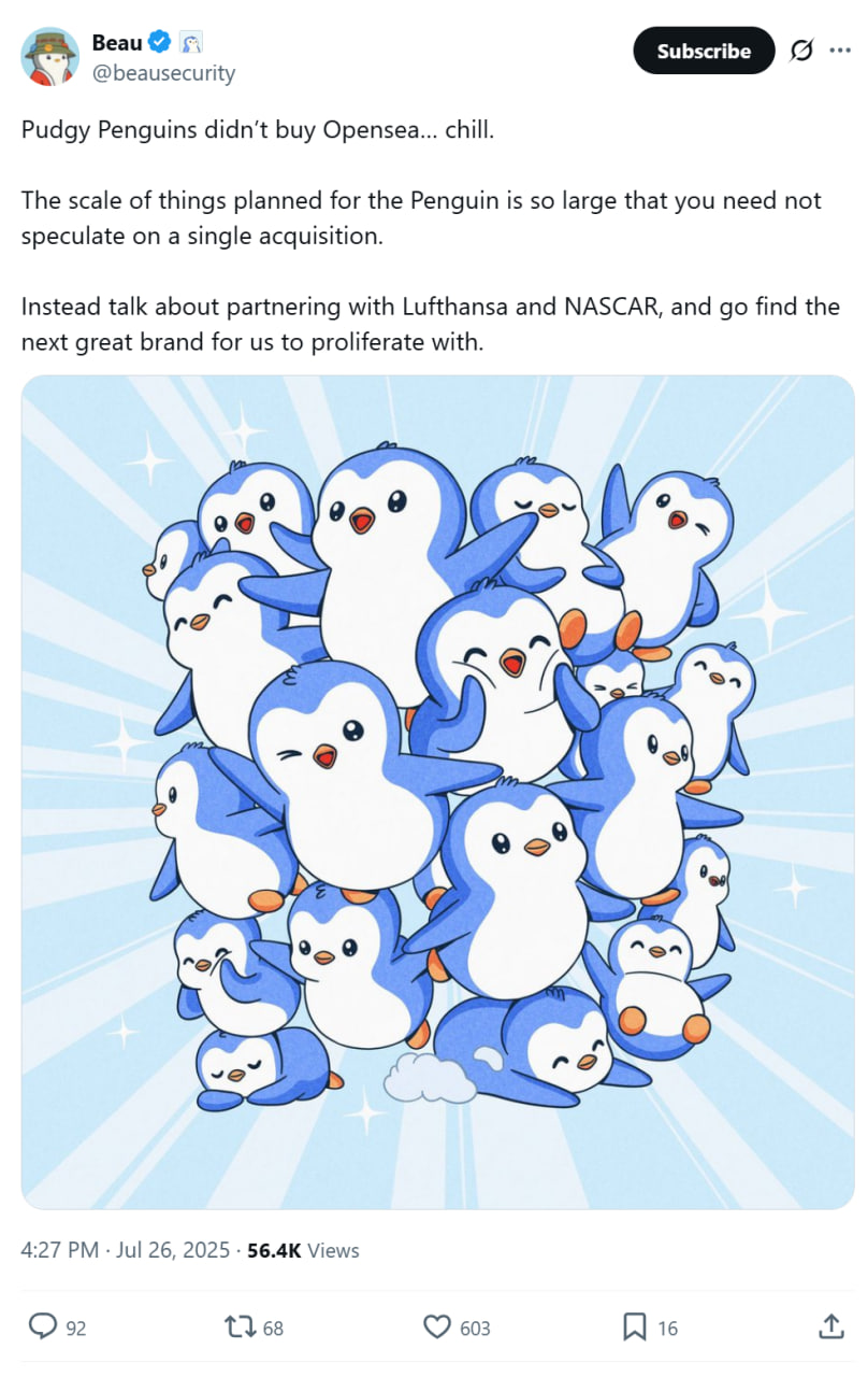 beau-dismissing-opensea-acquisition-rumors