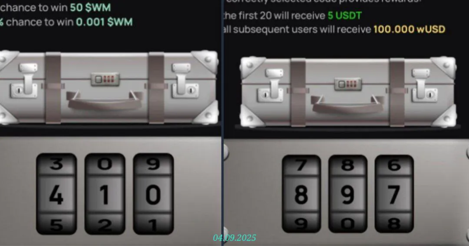 WeMine код сегодня