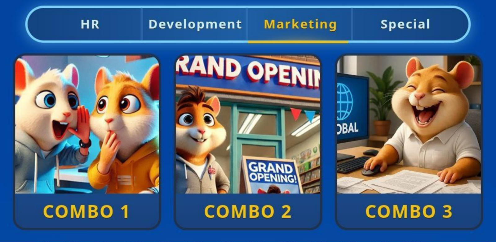 Hamster GameDev комбо сегодня