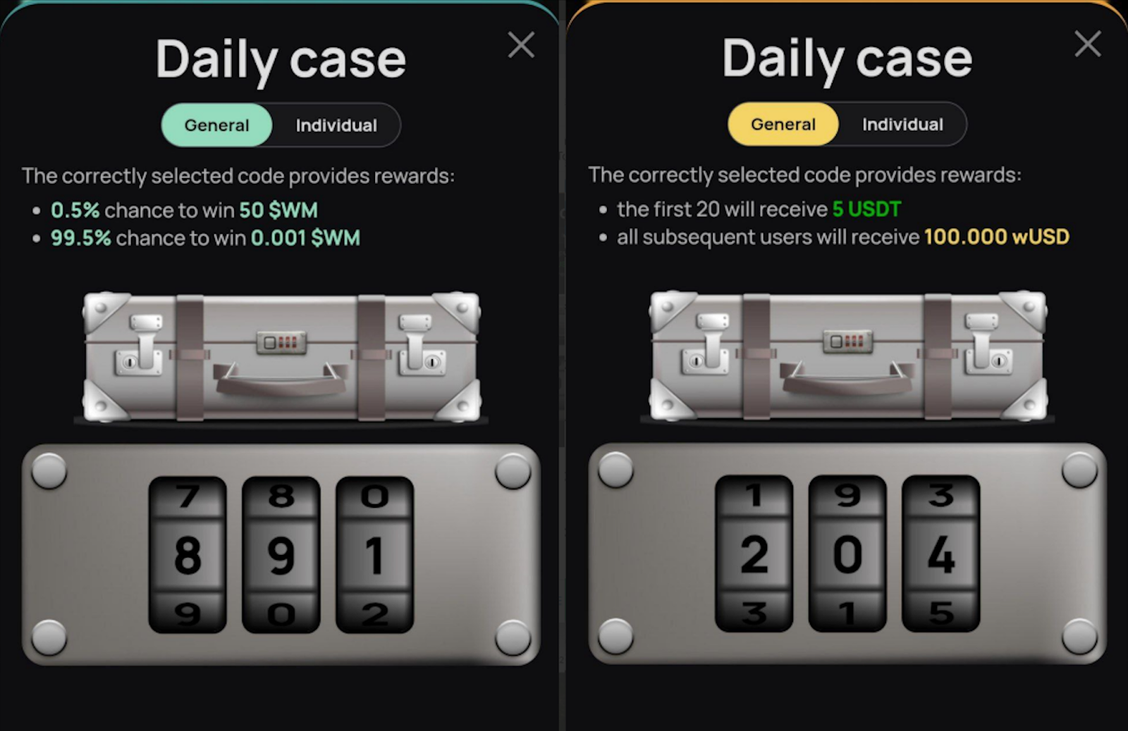 WeMine код сегодня
