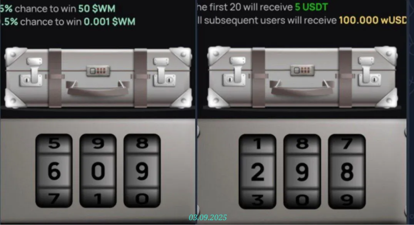 WeMine код сегодня