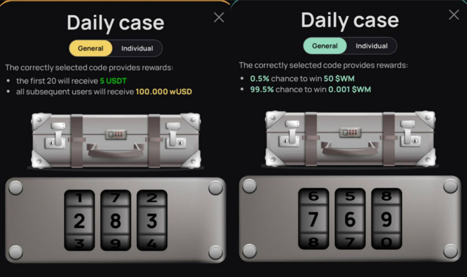 WeMine код сегодня