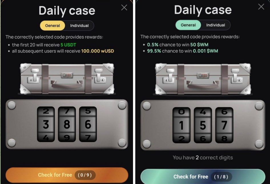 WeMine код сегодня
