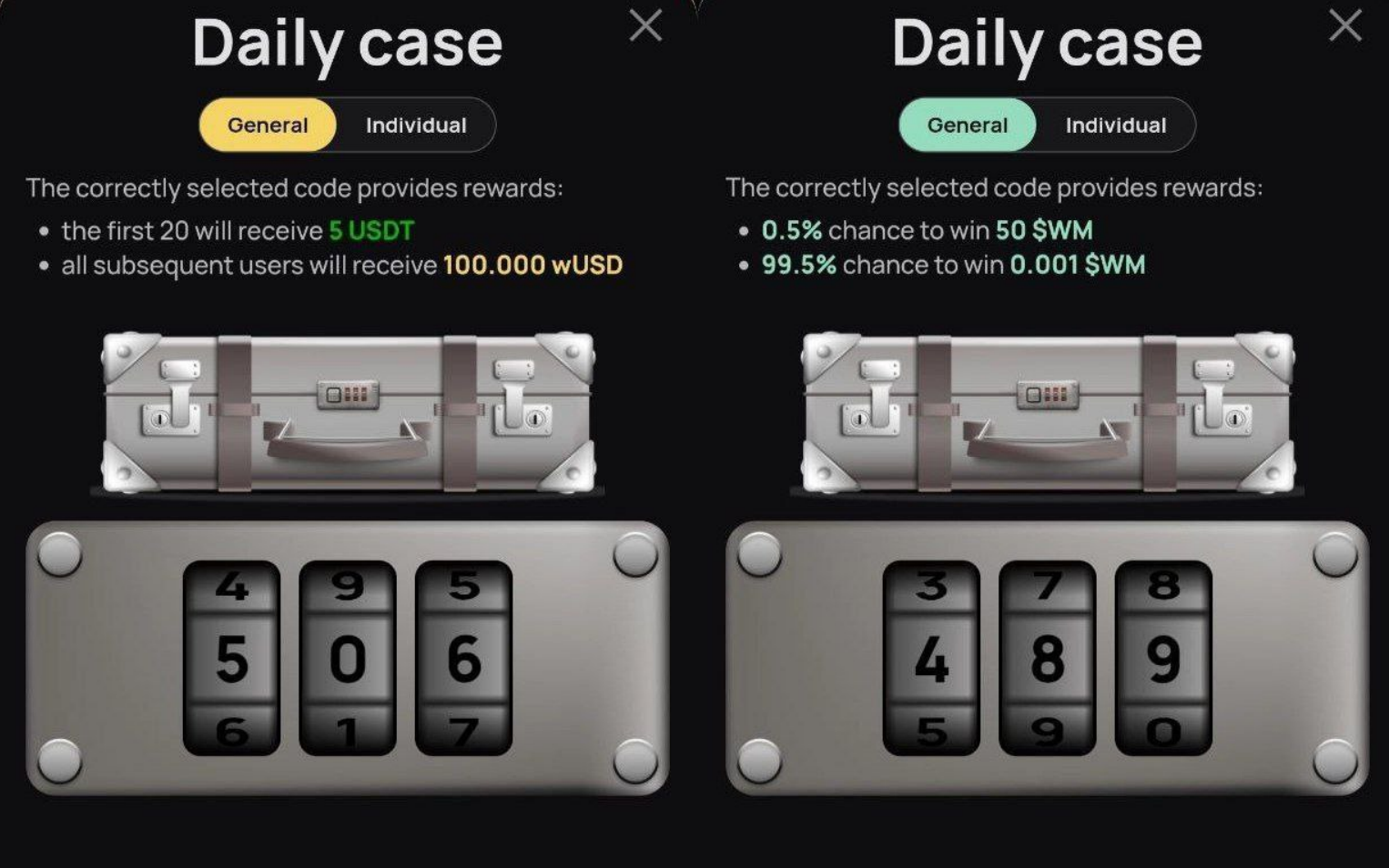 WeMine код сегодня
