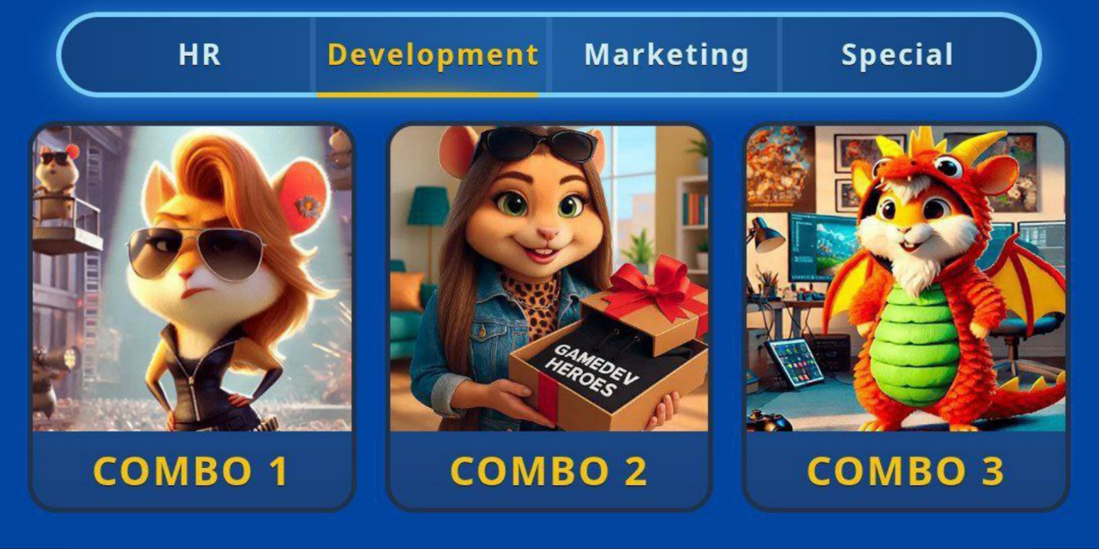 Hamster GameDev комбо сегодня