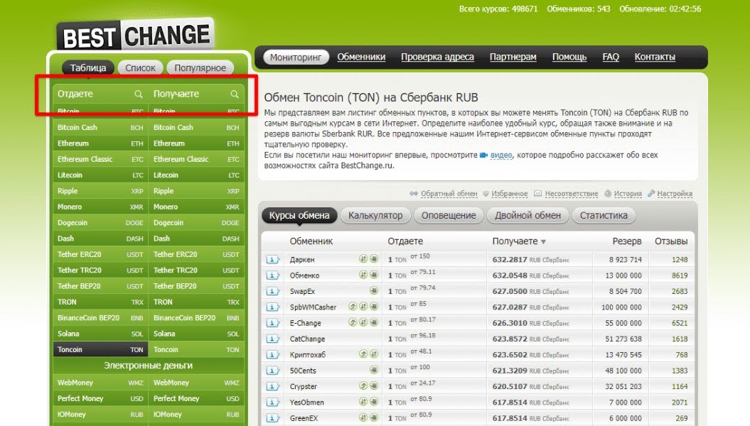 как вывести крипту с ton space