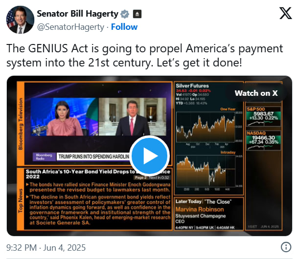 Сенат США готовится утвердить первый закон о стейблкоинах
