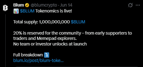 blum-tokenomic