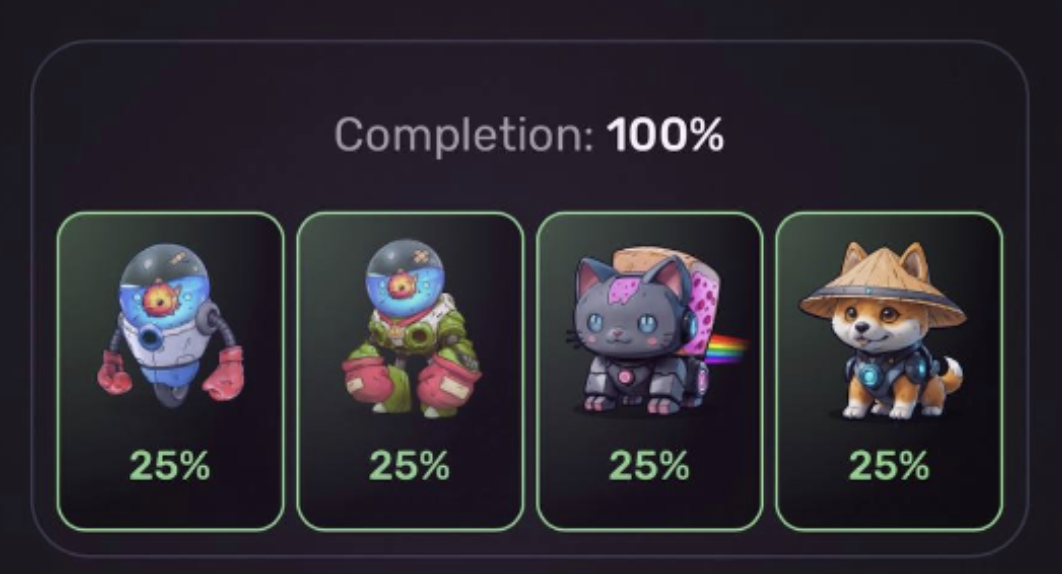 pixel tap четыре карточки 