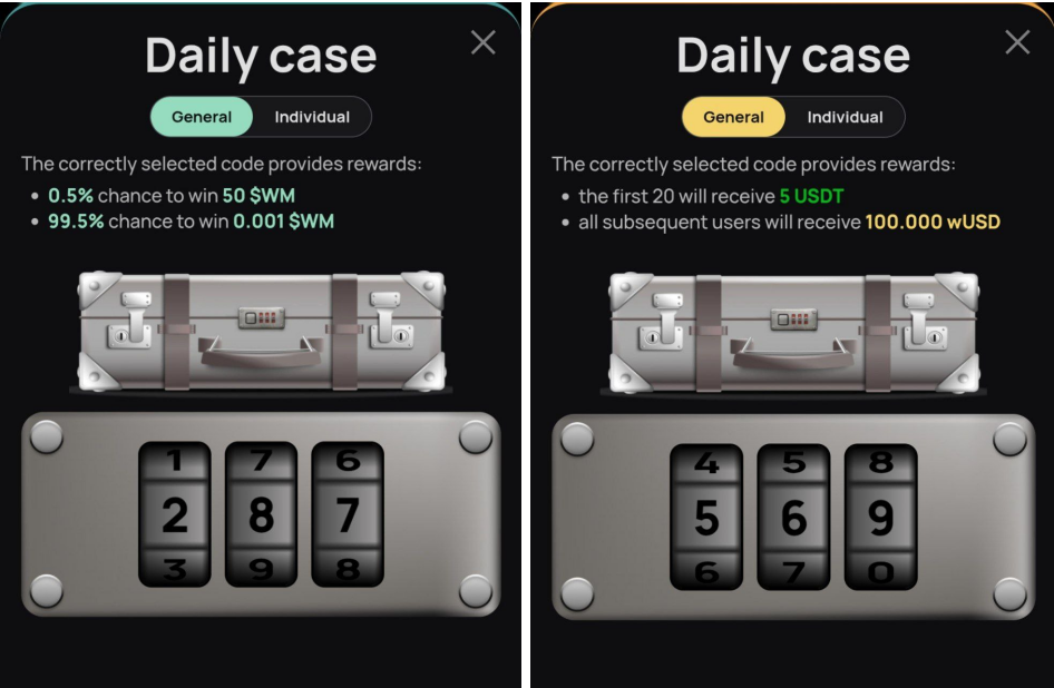 WeMine код сегодня