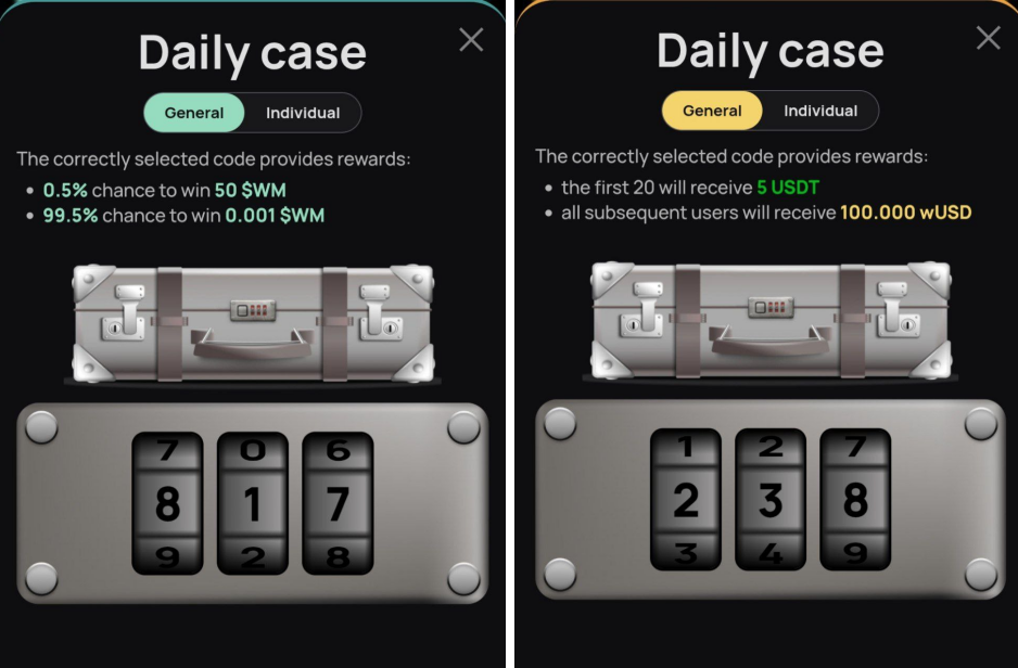 WeMine код сегодня