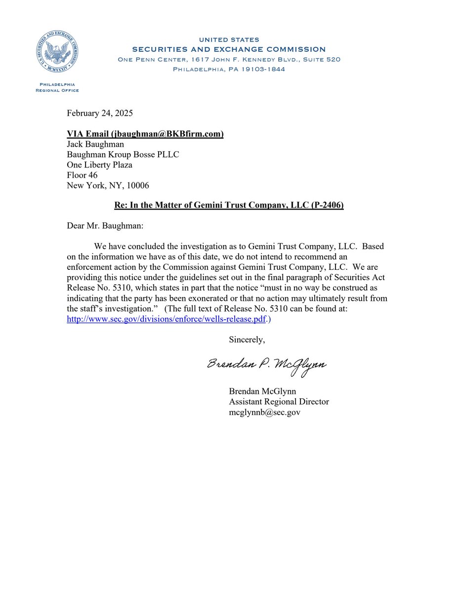sec closed investigation letter