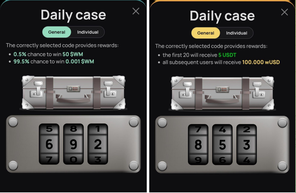 WeMine код сегодня
