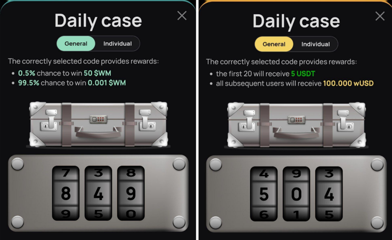 WeMine код сегодня