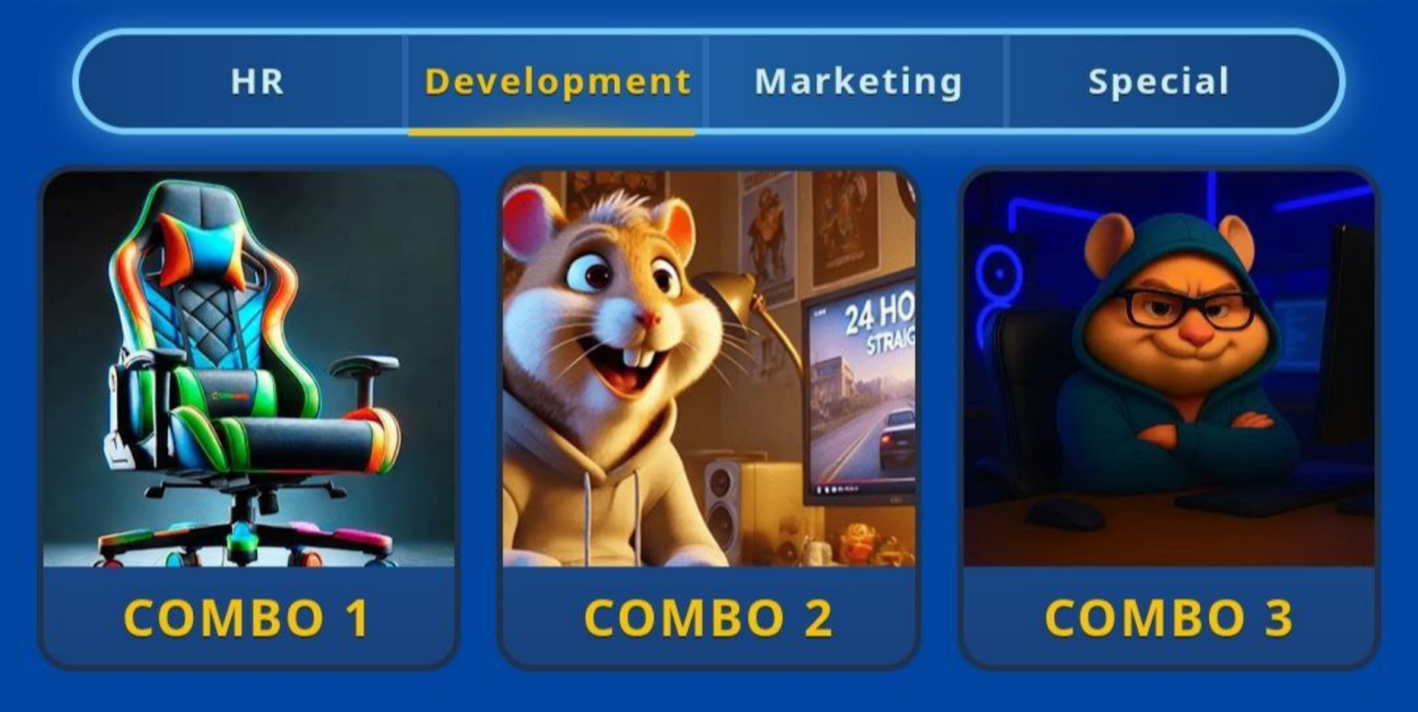 Hamster GameDev комбо сегодня